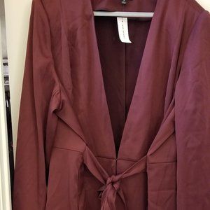 Burgundy blazer